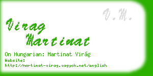 virag martinat business card